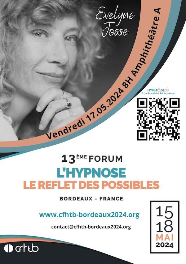 L’EMDR, une hypnose comme les autres ? Evelyne JOSSE au Forum Hypnose à Bordeaux.